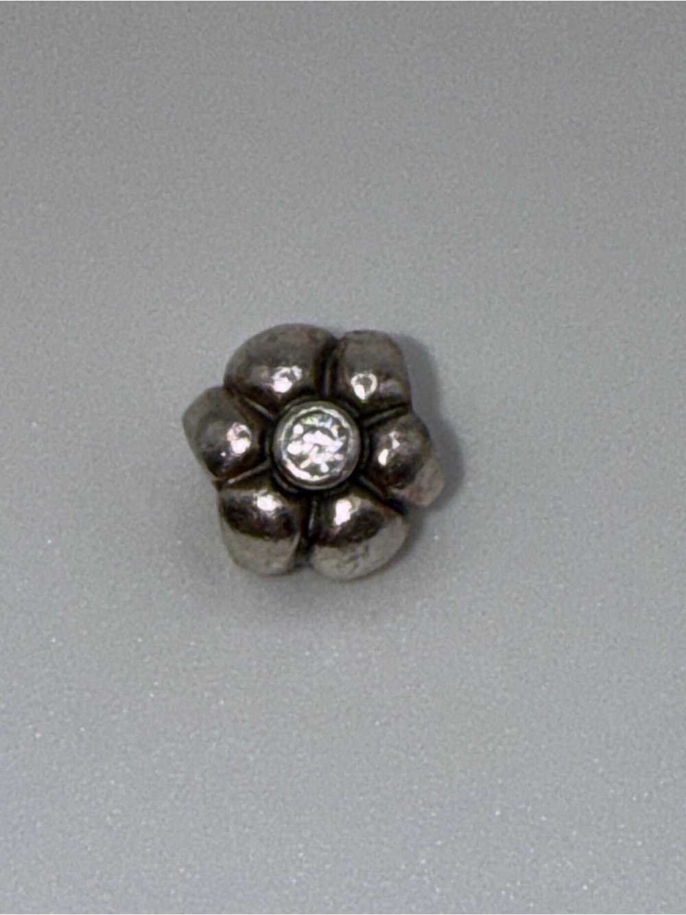 PANDORA FLOWER W/ CZ CHARM STERLING SILVER 925 ALE 790185